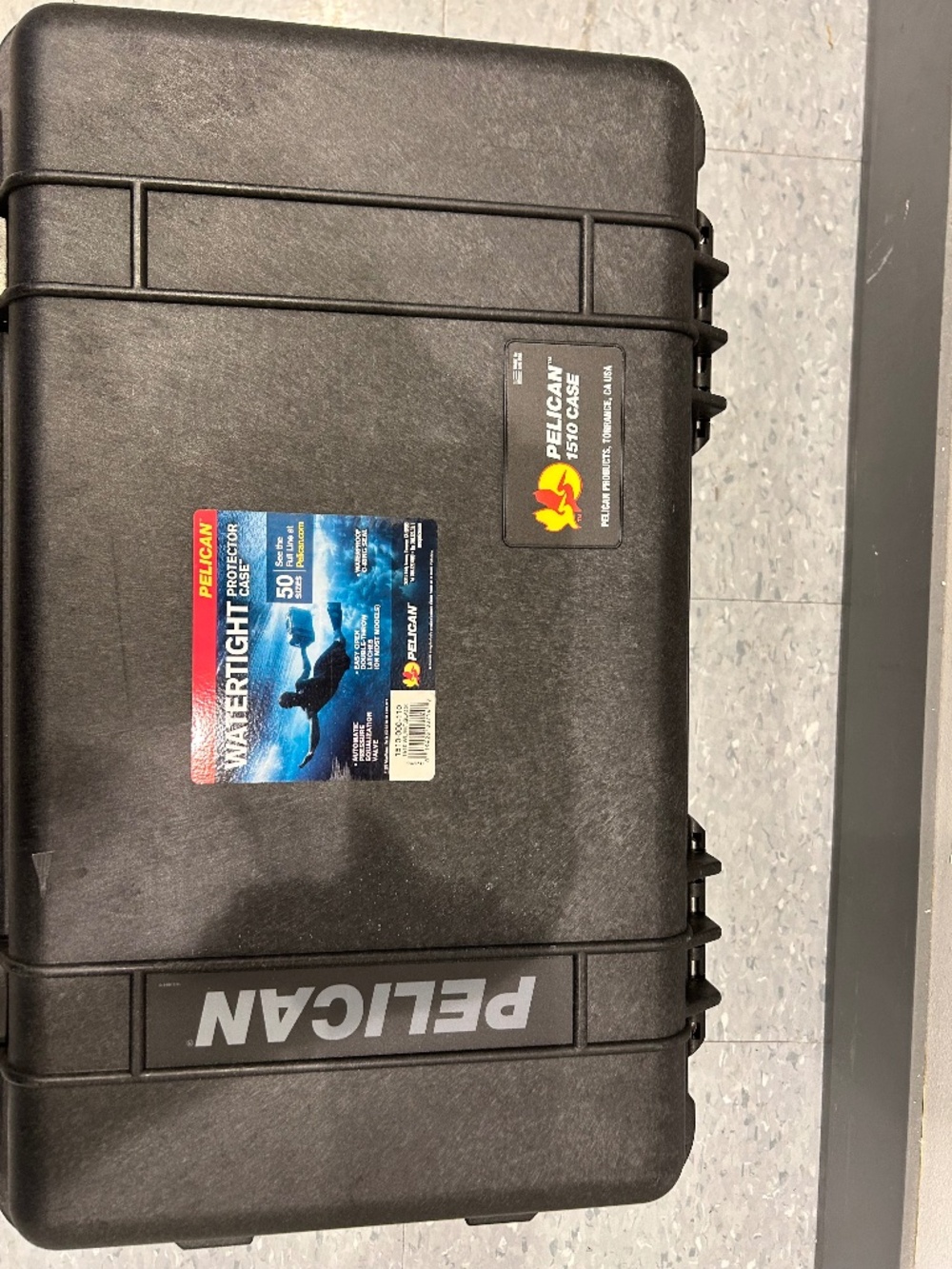 Pelican case 1510 black air tight water proof case